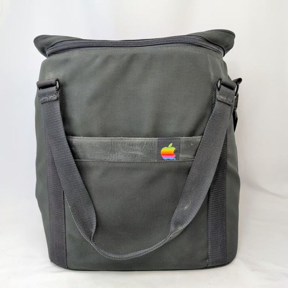 Apple Macintosh Carrying Bag Case Plus SE Classic Vintage Rainbow Logo Padded